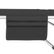 tectake Aluminium Ligstoel Aurelie Zwart – 60 x 189 cm – Opvouwbaar met Zonnedak