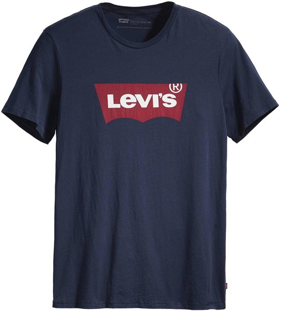 Levi's T-Shirt Graphic Logo Donkerblauw (navy) - Maat L - Heren - Casual T-shirts