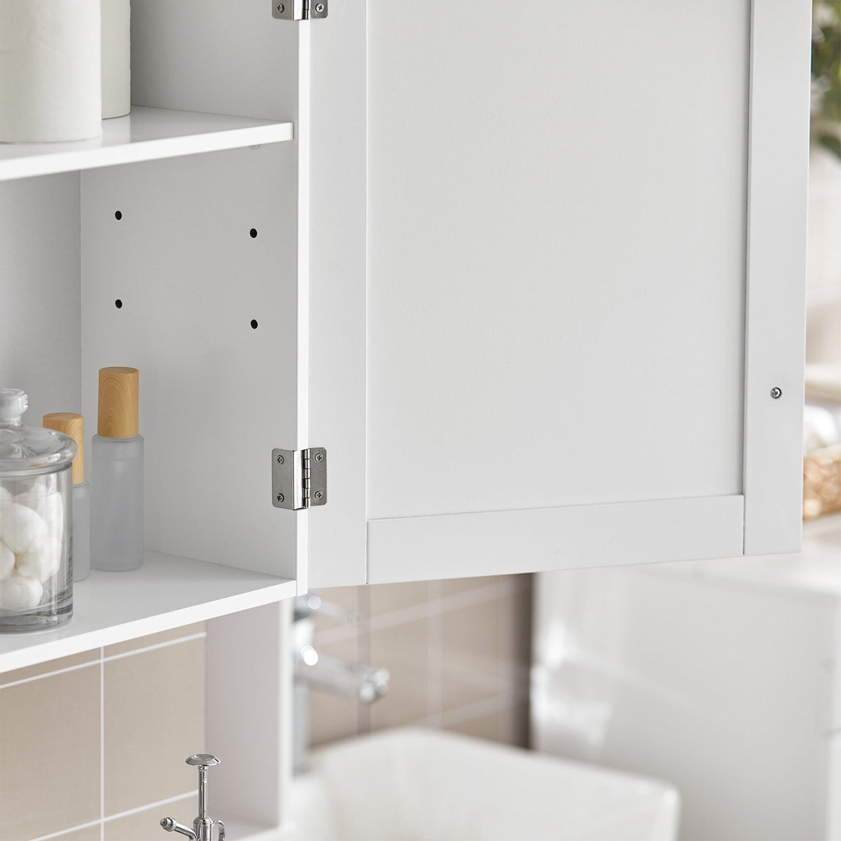 SoBuy Medicijnenkastje - 40 x 52 x 23 cm - Wit