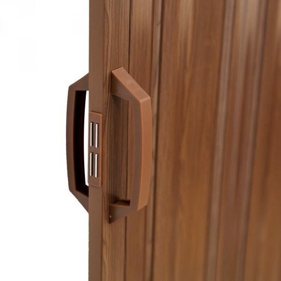 Tectake - vouwdeur - Vouwdeuren Harmonicadeur Vouwwand - kleur teak - 401506