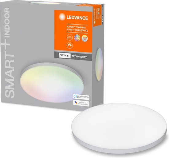 LEDVANCE Armatuur: voor plafond, SMART+ MULTICOLOR / 2- W, 22-…24- V, stralingshoek: 11-, instelbaar wit/RGB, 3-65- K, body materiaal: aluminium, IP2-