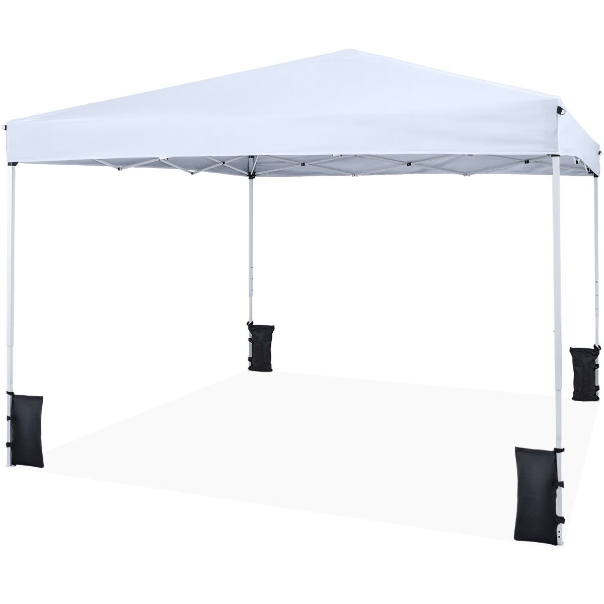 Coast Pop-up Tuinpaviljoen - in hoogte verstelbaar - opvouwbare feesttent - wit 290 x 290 cm
