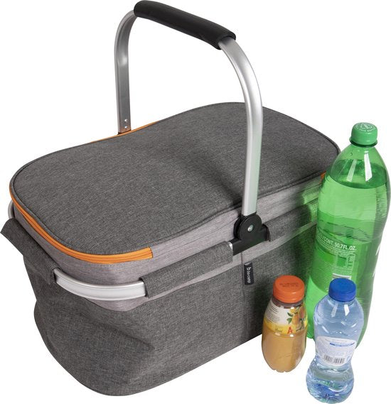 Bo-Camp - Koeltas - Koelmand - Grijs - Polyester - 20 Liter