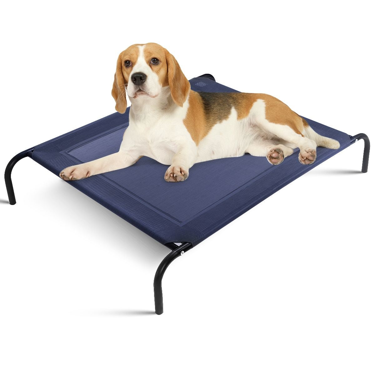 Hondenbed Tuin Ligstoel Outdoor Hond - Grijs - 110 x 80 x 18 cm - Metaal