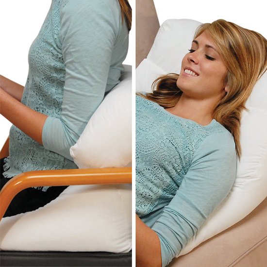 Dreamolino Flip Pillow - 10 in 1 Kussen - Relax - Slapen - rugsteun - buik- en zijslapers - beenkussen - leessteun - Zachte vulling