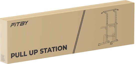 Fitby Pull Up Station - Krachtstation - Pull Up Bar - Dip Station - Optrekstang - Home gym - Fitness - Hoogte Verstelbaar - Zwart