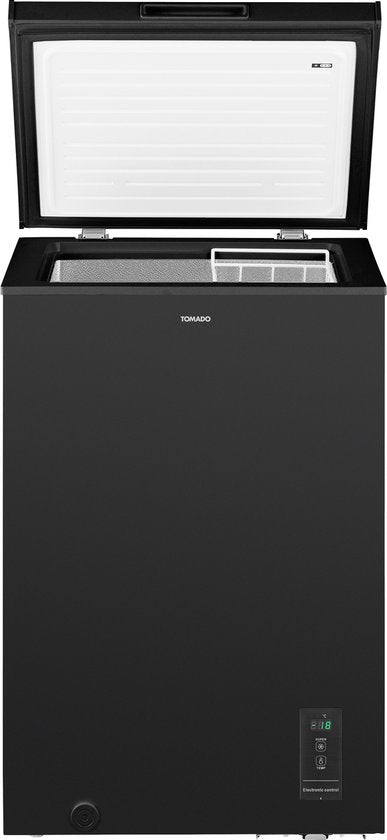 Tomado TCF0991B - Vrieskist - 99 liter - Supervriezen - Digitaal thermostaat - Low Frost - Energielabel E - Zwart