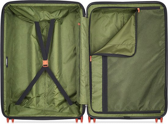 Jeep Koffer Deluxe Groot 76 cm Uitbreidbaar Antraciet
