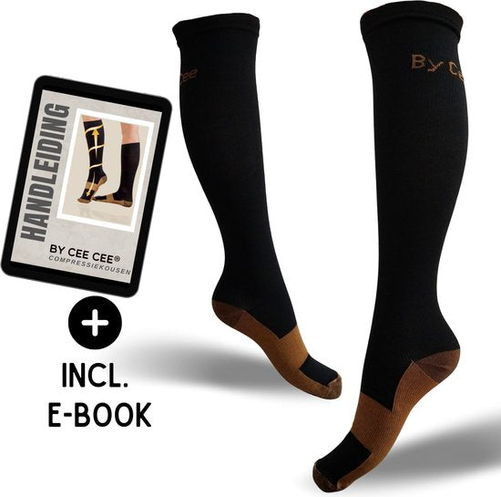 Compressiekousen 3 Paar - Steunkousen Vrouwen en Mannen - Compressie sokken - Hardloopsokken - Sportsokken - Maat 36-40 S/M