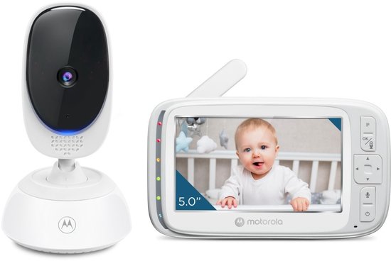 Motorola Nursery Babyfoon met Camera - Baby Monitor VM75 - Baby Camera met Kleuren Display, Tweeweg Communicatie, Slaapliedjes en Infrarood Nachtvisie - 300M Bereik