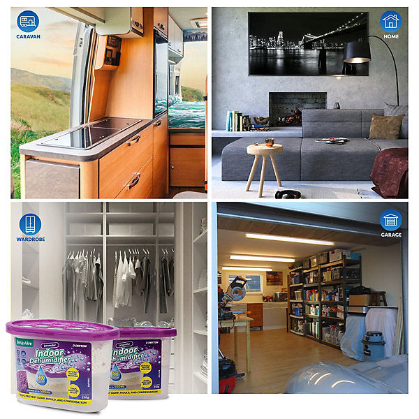 Dekton Dri Aire vochtvreter - Lavendel - 500 ml opnamecapaciteit