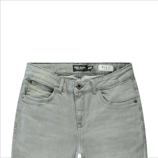 Cars Jeans Blaze Slim Fit Jeans - Grijs Used - Maat 40