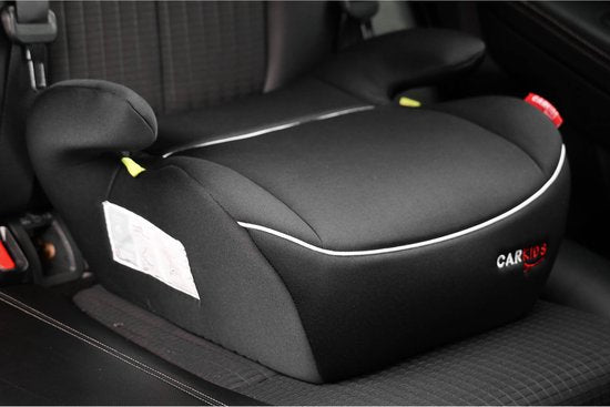 Carkids I-Size Zitverhoger Alex - Voldoet aan I-Size R-129 Norm - Voor Kinderen van 125-150cm – Afneembare & wasbare hoes - Flexibele installatie – Zwart/Wit