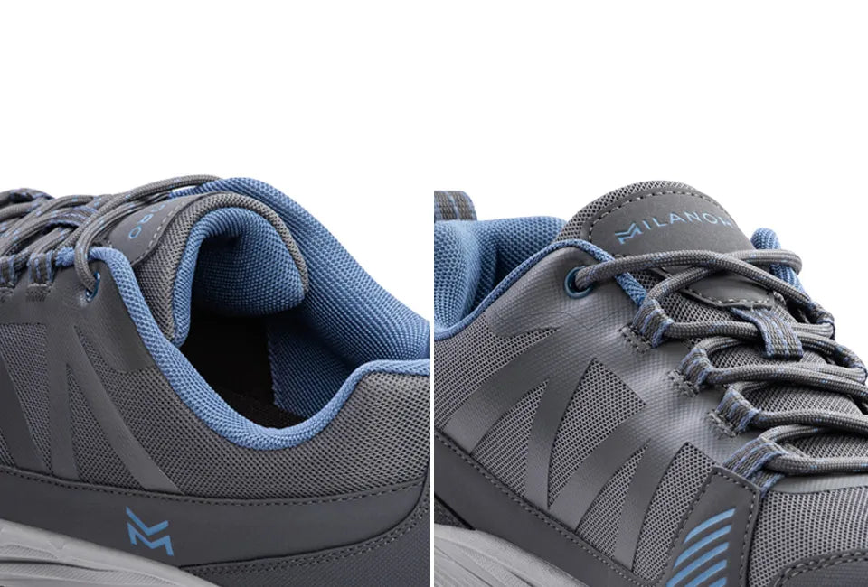 Milanoro Wandelschoenen Maat 42 - Softshell - Gripzool - Grijs/Blauw
