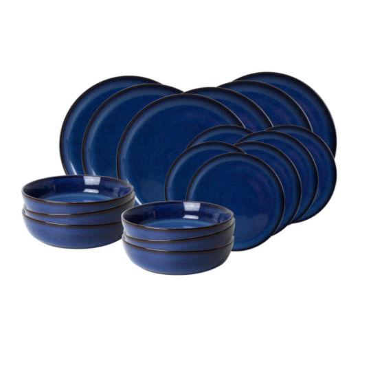 Ardtime Serviesset - 18 Delig - Keramiek - Blauw