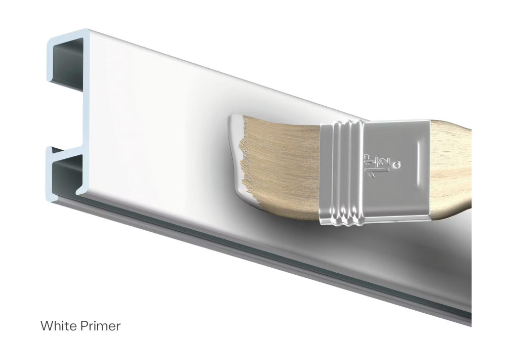Artiteq Click Rail Foto- en Schilderijophangsysteem - 12 Meter Rails - 8x150 cm - Wit Primer - Inclusief Perlon Draden & Haken - Wandmontage Systeem