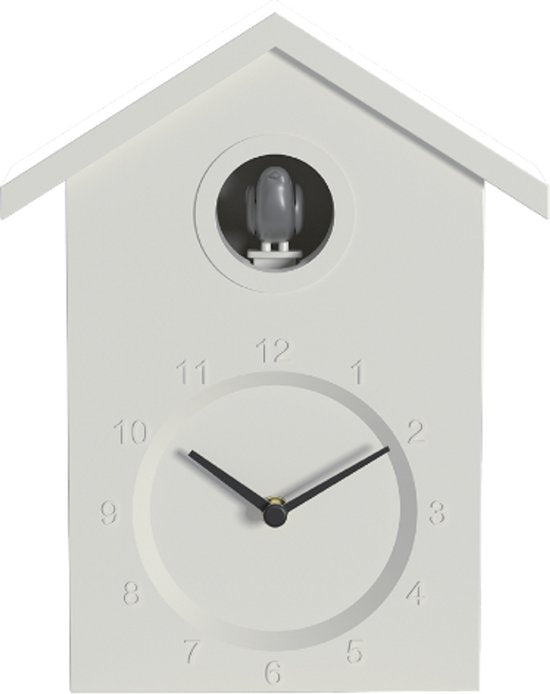 Nexxt Koekoeksklok Wandklok met Instelbaar Volume en Nachtstand - Wit