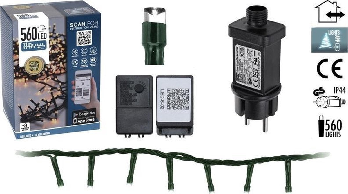 Nampook kerstverlichting - 11m - 560L WW