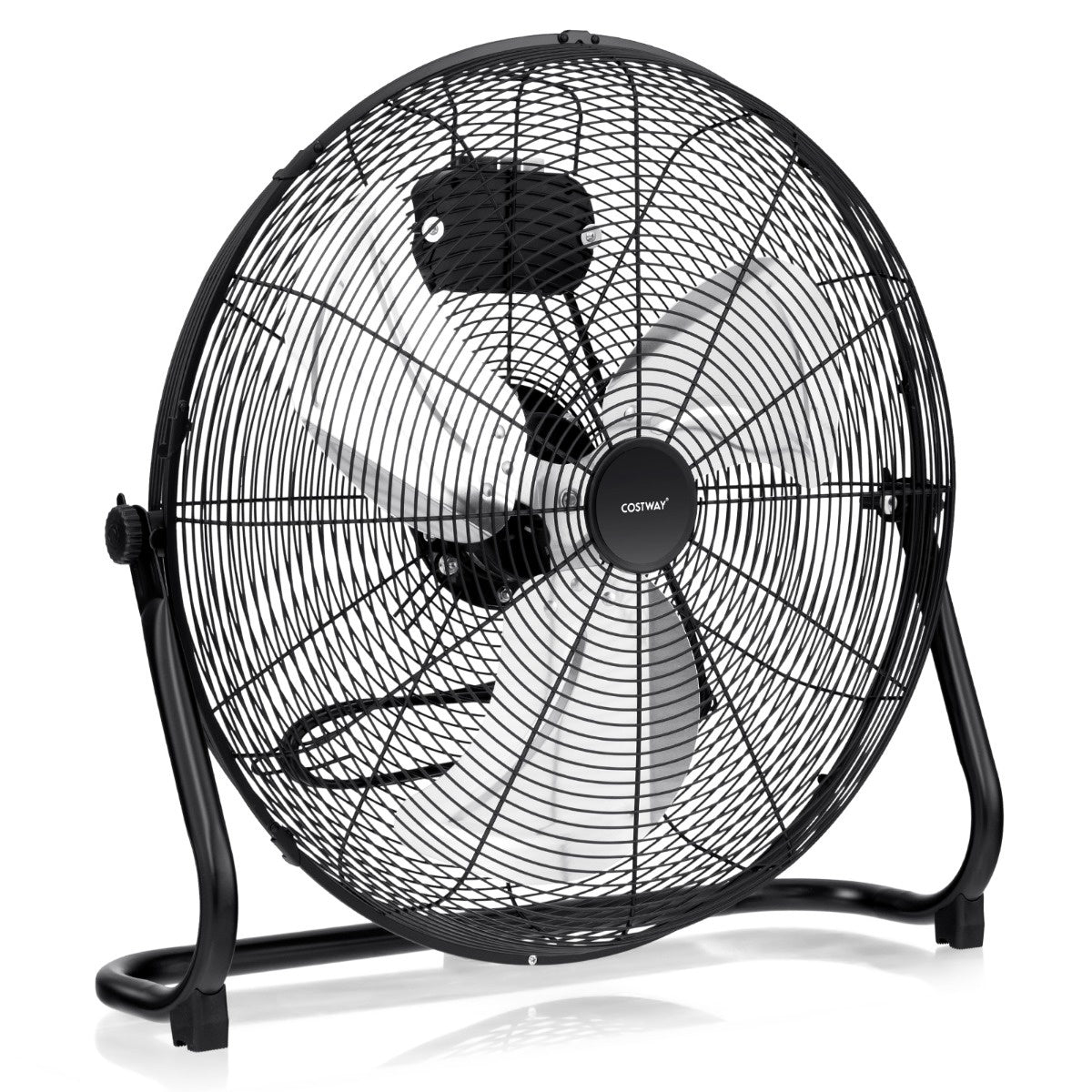 Coast Vloerventilator - 3 Snelheden - 145 ° verstelbaar - 160W - 62 x 20 x 59 cm - Zwart