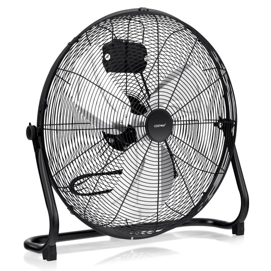Coast Vloerventilator - 3 Snelheden - 145 ° verstelbaar - 160W - 62 x 20 x 59 cm - Zwart