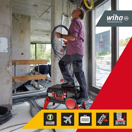 Gereedschapskoffer XXL III (Solo) voor elektricien – WIHA 44129