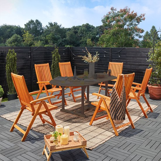 Casaria -Tuinstoelen Vanamo - FSC®-gecertificeerd - 2 Stuks