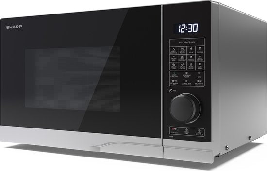 Sharp YC-PC254AE-S combimagnetron met grill en heteluchtoven - 900W - 25 liter - zilver