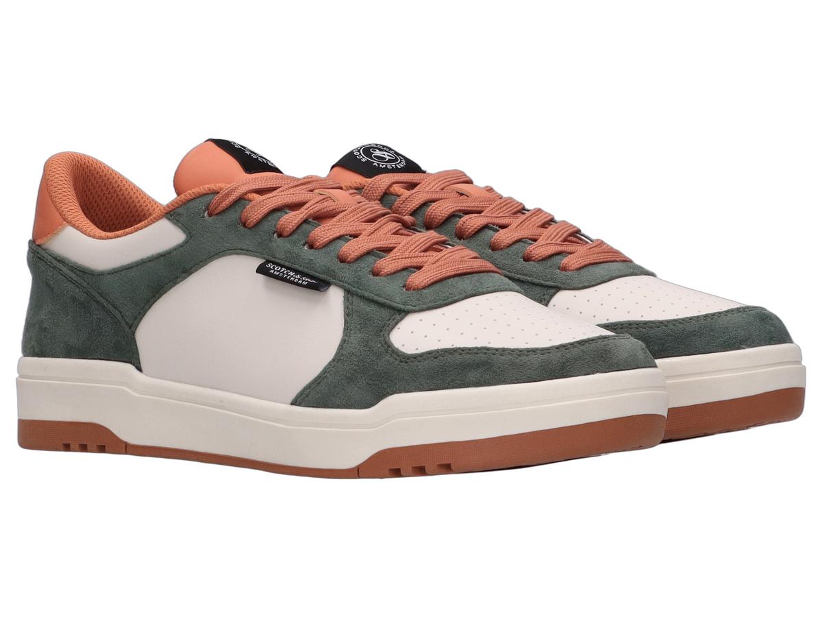 Scotch & Soda Crout Sneakers - Sportief Elegant Design - maat 42 - Green/Cream