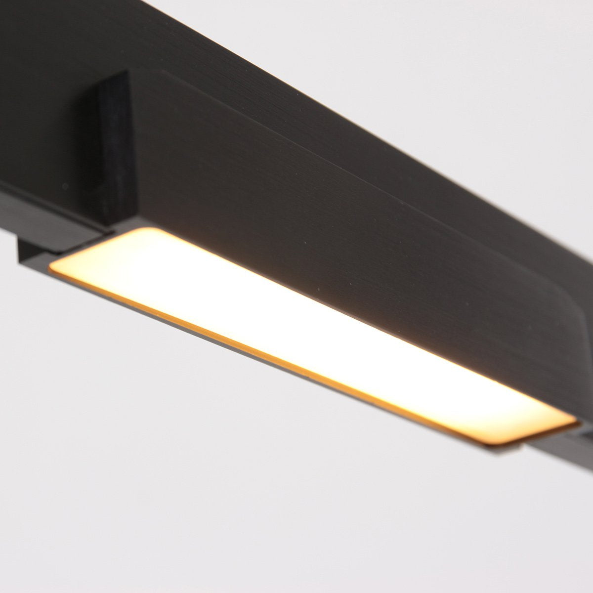 Hanglamp Bloc 3296ZW Zwart Hoogteinstelbaar van Glas en Metaal - Steinhauer, 120 cm met LED Module en Dimbaarheid