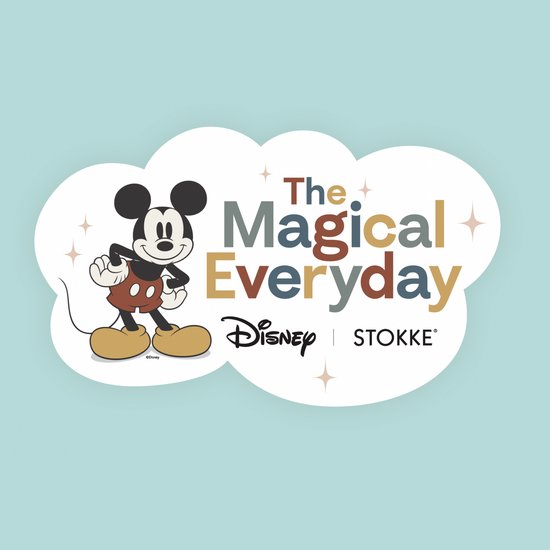 Stokke JetKids CloudSleeper, Mickey Celebration - Opblaasbaar reisbed - Geïntegreerde pomp, ademende mesh-hoes en bumpers over volledige lengte om uw kind veilig te houden - voor kinderen vanaf 3 jaar
