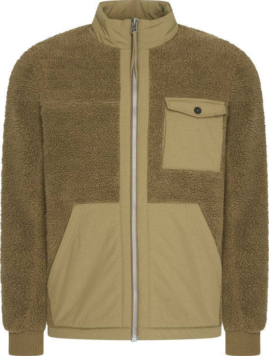 Mario Russo Teddy Jas Stockholm - Jas heren - Winterjas heren - Vest heren - Leger Groen - M