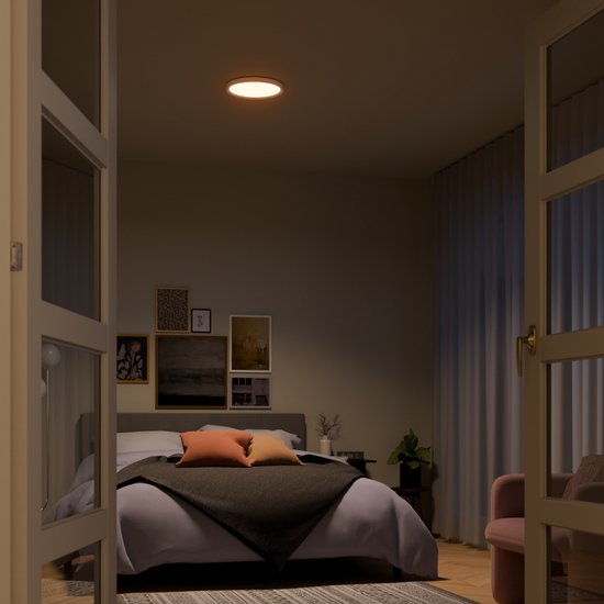 Nolt Plafondlamp Dimbaar - Badkamerverlichting - 24W - ⌀ 30cm - Wit