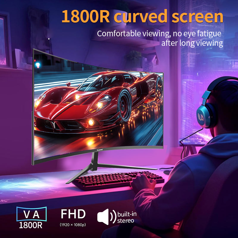 Gawfolk 27-inch curved gamingmonitor - Full HD - 100 Hz