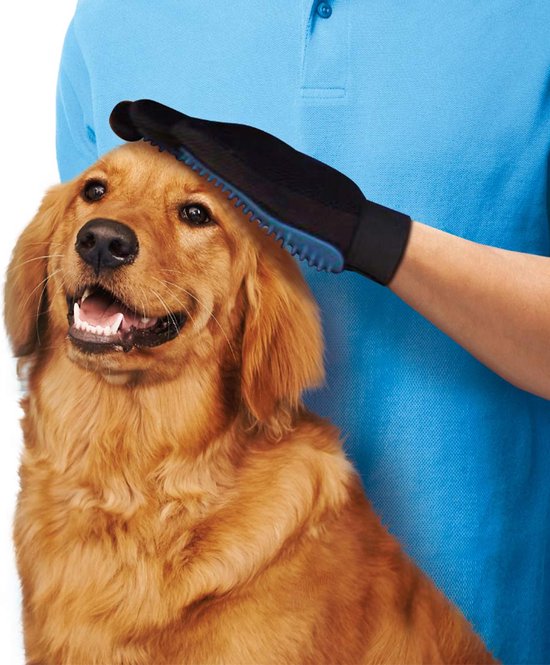 True Touch Verzorgingshandschoen Blauw - 5 Vingers - 180+ Siliconen Noppen
