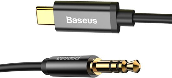 Baseus - Audio Kabel - Stereo - Mini Jack 3,5mm - USB-C - 120cm