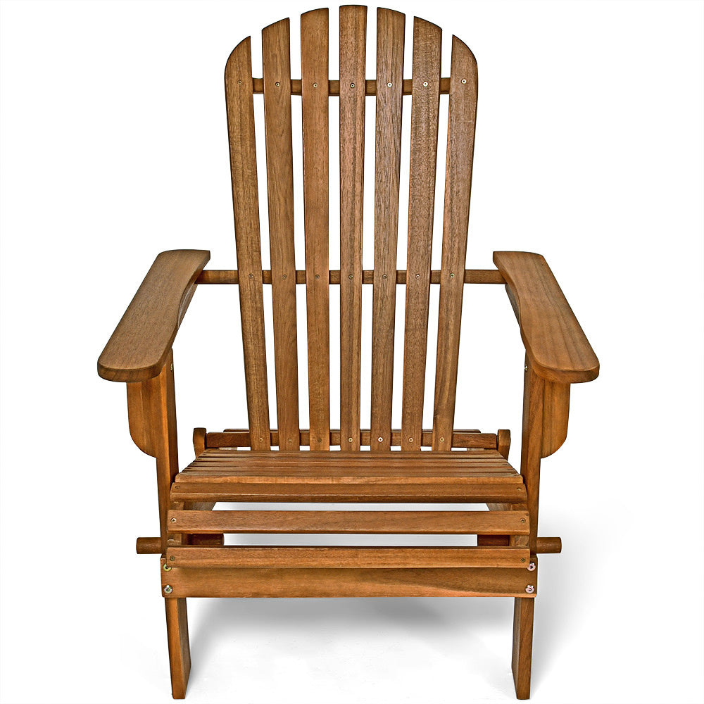 Casaria Adirondack Tuinstoel – Inklapbaar & Ergonomisch – 84 x 69 x 94 cm – Acacia - Bruin