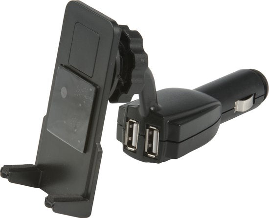All Ride Telefoonhouder Auto met Autolader - Auto Oplader met 2 USB-Poorten - Universele Telefoonstandaard