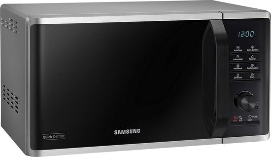 Samsung Magnetron MS2AK3515AS/EG – 800 W – breedte 48,9 cm – binnenkant geglazuurd keramiek krasbestendig – Quick Defrost ontdooiprogramma Binnenkant van krasbestendig geëmailleerd keramiek