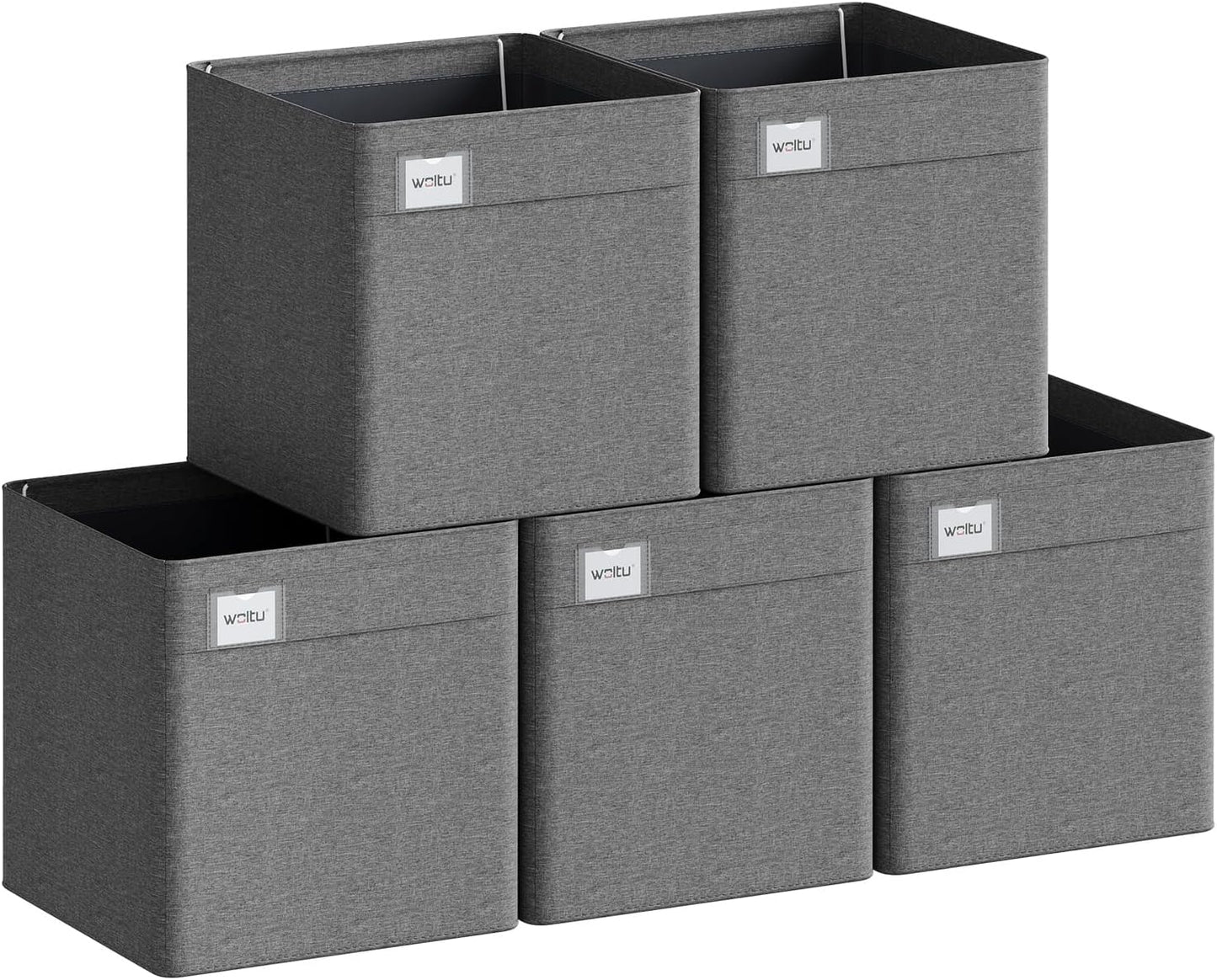 Woltu Opbergboxen - Opvouwbaar - 29 x 29 x 29 cm - Grijs