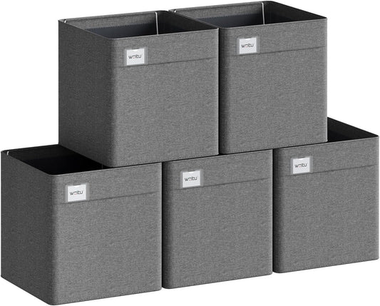 Woltu Opbergboxen - Opvouwbaar - 29 x 29 x 29 cm - Grijs