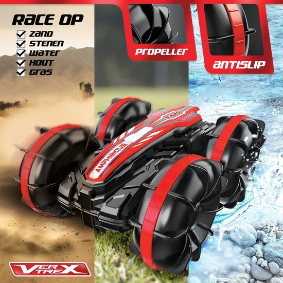 VERTREX RC Bestuurbare Auto - Afstandsbestuurbare Auto - Race Auto Radiografisch - Offroad Afstandbestuurbaar - Waterdicht - Extra Accu