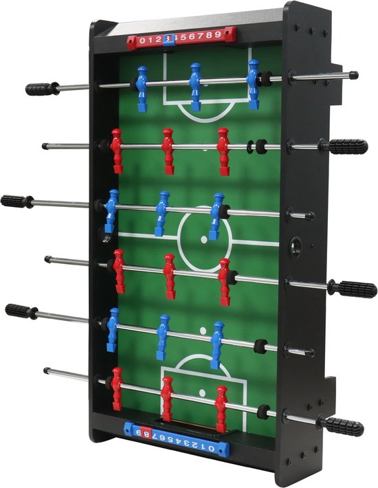 Cougar Voetbaltafel Mini – 3ft Tafelvoetbalspel – Compacte Voetbaltafel voor Thuis – Inclusief Voetballetjes – Zwart