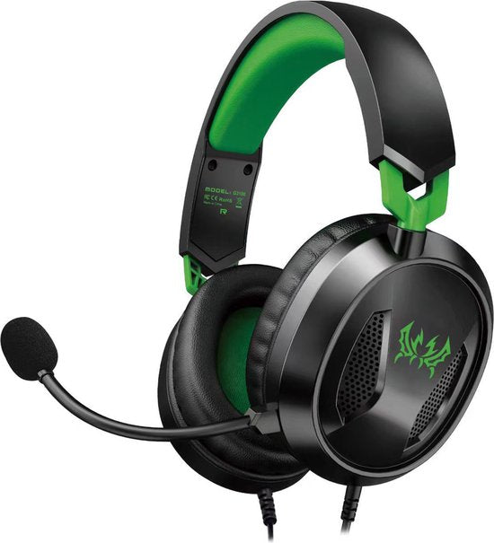 KOTION EACH G3100 Gaming Headset - Over-ear Koptelefoon met Microfoon - Geschikt voor Nintendo Switch,PS5, PS4, Xbox Series X|S, Xbox One, Mobile & PC - Zwart groen