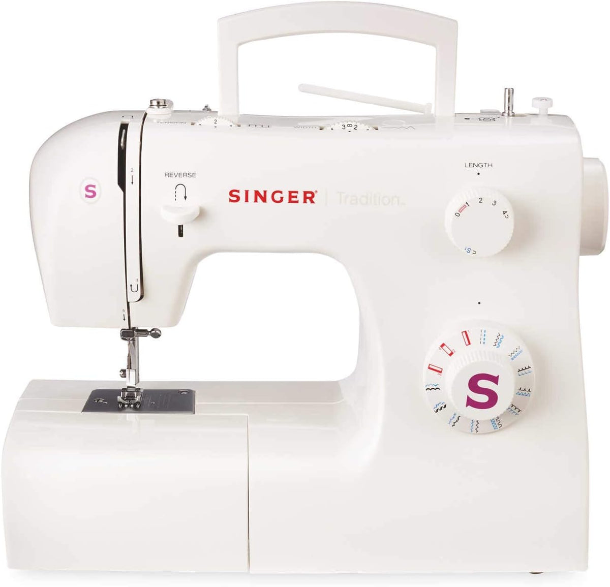 Singer Tradition 2263 Naaimachine - 23 Steekprogramma's - 44,8 x 22,4 x 36 cm - 85 W - Wit