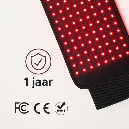 Panacea TheraFlex Roodlichttherapie Riem Bedraad - Infrarood 660 & 850 nm - 120 LED's - 219 mW/cm2