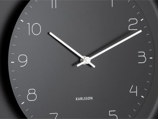 Karlsson Wandklok Dual Disc - Zwart - Ø38cm - Wandklok Modern