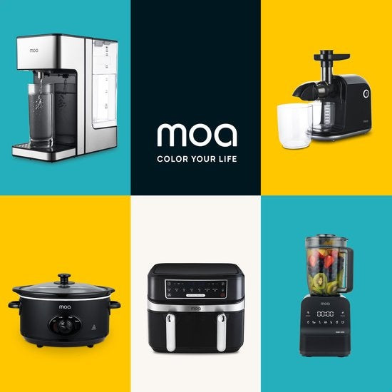 MOA Slowcooker - 3,5 liter - Keramische Binnenpan - Zwart - SC35B