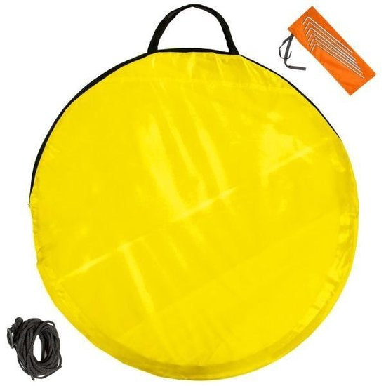 Pop up strandtent beach shelter groen-grijs 401682