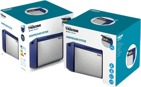 Tristar KB-7245 Elektrische Koelbox - 230V - 41 l - Blauw / Zilver