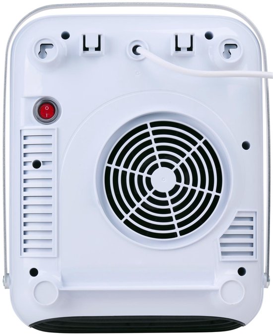 alpina Badkamer Verwarming Elektrisch 750/2000W - Elektrische Kachel 2 Warmtestanden en 24-uurs Timer - Kachel IP22 Spatwaterdicht - met Afstandsbediening - Wandmontage